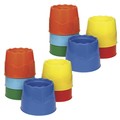Creativity Street Stable Water Pots, Assorted Colors, 4.5in Diameter, PK12 PAC5122